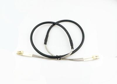 China LC - LC Duplex Armored Fiber Optic Patch Cord 2 Cores Jumper LSZH SM Length Optional for sale