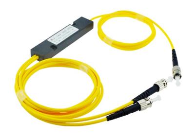 China 1X2 FC Micro FBT Fiber Optic Splitter ABS Box Mini Optical Splitter Single Mode for sale