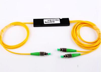 China 1X2 WDM FBT Fiber Optic Splitter FC Apc ABS Box For Optical Communication System for sale