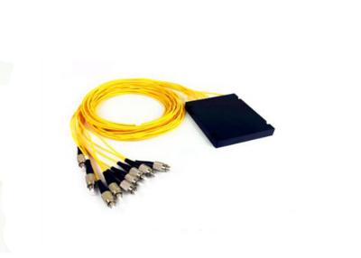China Single Mode 1X8 FBT Optical Cable Splitter FC PC ABS Box 1310nm 1490nm 1550nm For FTTH for sale