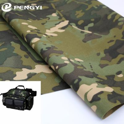 China Tejido de camuflaje impermeable de nylon 1000D impreso con recubrimiento de PU en venta