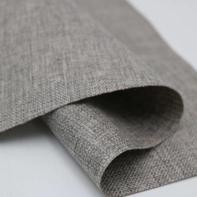 Chine 600D Tissu d'oreiller de canapé extérieur 100% polypropylène Tissu d'oreiller de lin imperméable à l'eau à vendre