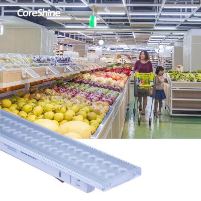China CRI90 Supermarket Lighting Standards , 18W Suspended Linear Pendant Lighting for sale