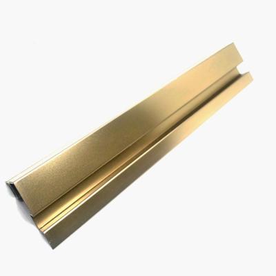 China Antiwear Metal Corner Profile Stainless Steel Trim Strip  Brass Tile Edge Trim 10mm 20mm For Glass Partition for sale