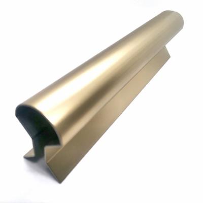 China Zr Brass Scalloped Stainless Steel Trim Strips Profiles Metal Edging Strip 2438mm for sale