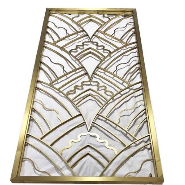 Quality JIS304 Stainless Steel Decorative Screen Panels Wearproof Laser Cut Hollow Hairline for sale