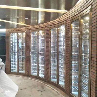 Chine Panneau à commande par effleurement du refroidisseur 240V 50Hz de Cabinet de vin d'acier inoxydable en métal à vendre