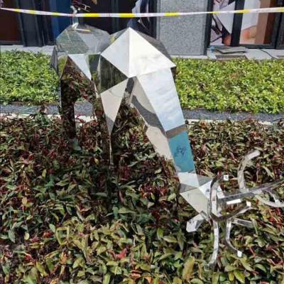 China ISO Animal Mirror Polished Stainless Steel Sculptures Silver for sale