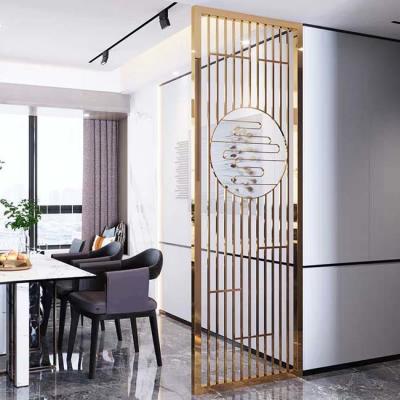 China ODM Stainless Steel Privacy Indoor Screen Panels Mirror Metal Wall Divider for sale