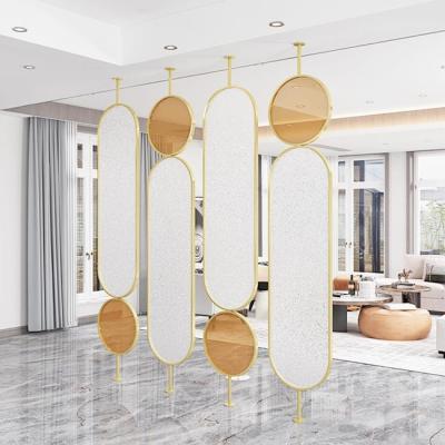 China OEM ODM JIS SUS AISI 304 316 Ornamental Rotatable Sheet Metal Screen Partition Frame Panels With Mirror Customized for sale