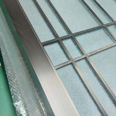 China separações do divisor de sala do metal do vintage da linha fina de 450mm a de 800mm com Art Glass à venda