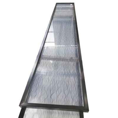 China 201 Stainless Steel Screen Partition 60*300cm Black Decorative Screen for sale