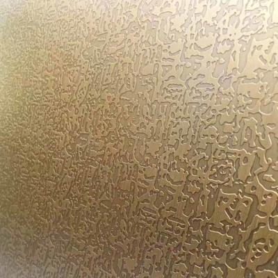 China Grade 304 Free Pattern Etched Antique Copper Stainless Steel Sheet for Gate for sale