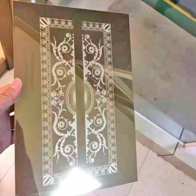 China Small Sample Of Etched Color Stainless Steel Sheet Mirror base for sale