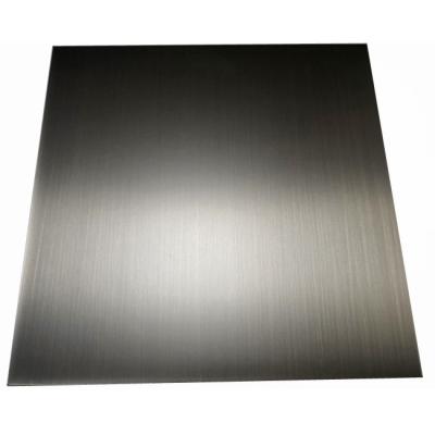 China Hand-Brushed Black Antique Bronze Color Stainless Steel Sheet For Interior Design for sale