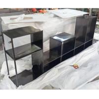 Quality Black Titanium PVD Plating Metal Display Cabinets Wearproof ODM for sale