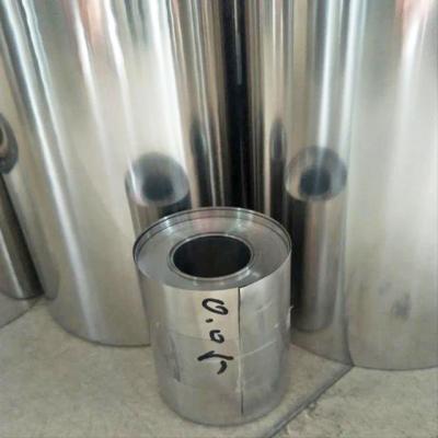 China folha de aço inoxidável 0,01 de 301 304 316 321 201 410 bobinas 0,02 0,05 0,08 0.1mm densamente à venda