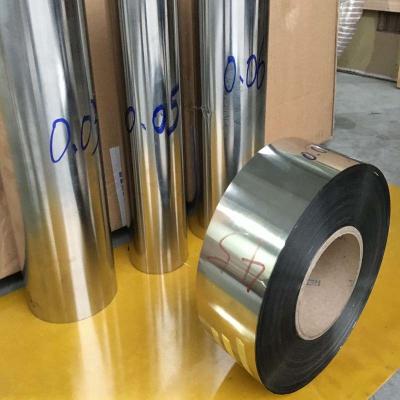 China 0.01mm To 0.1mm Stainless Steel Foil Rolls Cold Rolled BA Polished for sale