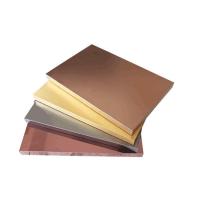Quality 304 Rose Gold Color Hairline Brushed Finish Aluminum Honeycomb Sandwich for sale