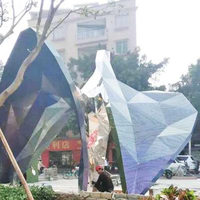 China Edelstahl-Garten-Skulptur-Yard Art Painting Color ODM ASTM 316 zu verkaufen