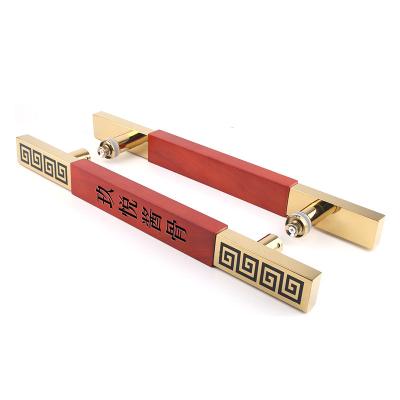 Китай Gold Color 304 Stainless Steel Handle For Door Mirror Etched Finish продается