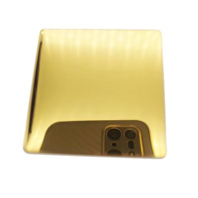 China Japanese Gold Color Mirror Stainless Steel Sheets Super Mirror PVD Plating Titanium Colored Decoration Metal for sale