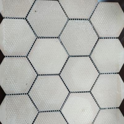 中国 Stainless Steel Hexagon Mosaic Tile For Bathroom Backsplash 販売のため