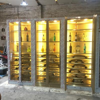 China Refrigeration Equipment Hotel Big Capacity Stainless Steel Cooler System Size Wine Cabinet for sale