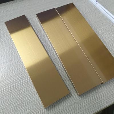 China Rose Gold Black Gold Color 8K Mirror Surface Flat Straight Inside Corner Tile Edge Trim For Stairs Edge Trim Transition for sale
