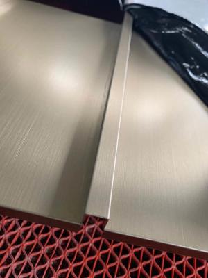 China Ss201 304 316L Factory Custom Chrome Tawny Metal Strip Border Edge Trim For Tile Partition Accessory for sale