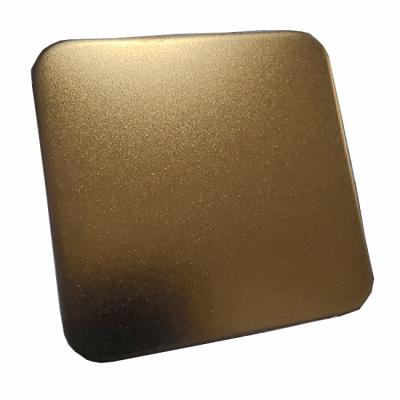 China 304 Manufacturer Direct Sales Bead Blasted Titanium Gold Decorative Color Stainless Steel Sheet In Multiple Colors for sale