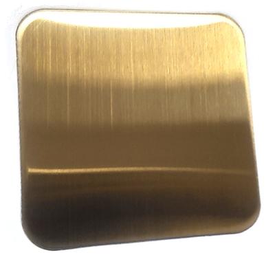 China Hairline Zr-Brass High End Decorative Stainless Steel Color Sheets For Architectural for sale