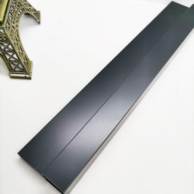 China ASTM Metal Stair Trim Black Tile Edge Trim Sandblasting for sale