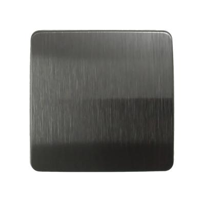 China Antique Dark Black Satin Colored Stainless Steel Sheet For Luxury Showcase for sale
