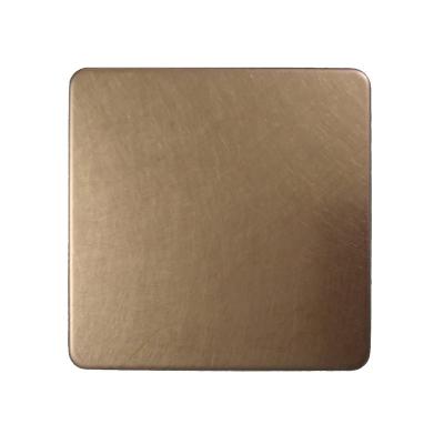 China Anti Finger Print Colored Stainless Steel Sheet 304 Rose Gold Vibration Brushed Mixing Pattern Surface for sale
