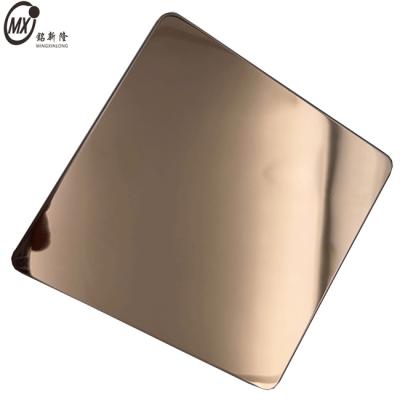 China 304 Mirror 8k Antique Coffee Stainless Steel Color Plate for sale