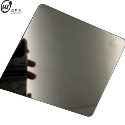 China AIS ISS Espejo 8K Plata de acero inoxidable negro Placa decorativa de color en venta