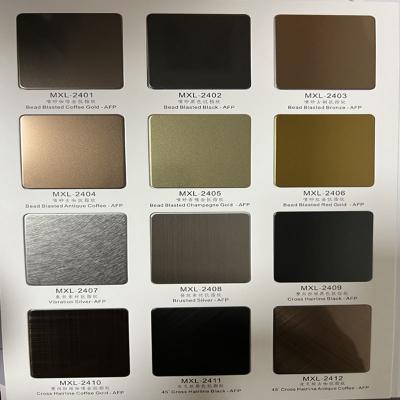 Cina ASTM 304 Anti Fingerprint Color Stainless Steel Sheet For Interior Decoration in vendita