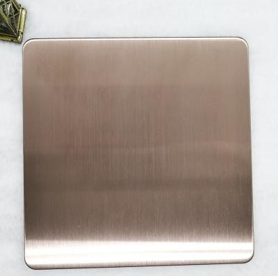 China JIS 304 No 4 Bronze Hairline Stainless Steel Sheet Wall Panels 1500mm for sale