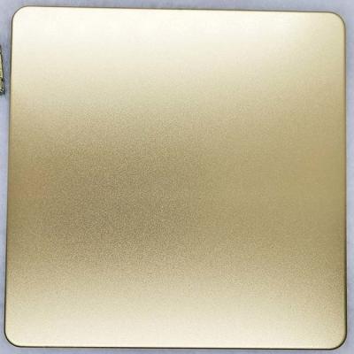China Zr Brass Colored Stainless Steel Sheets Sandblasted Ss Colour Sheet Antiwear for sale