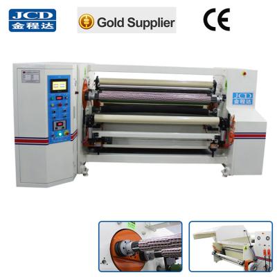 China double shafts gummed tape/ BOPP tape/ masking tape jumbo roll rewinding machine for sale