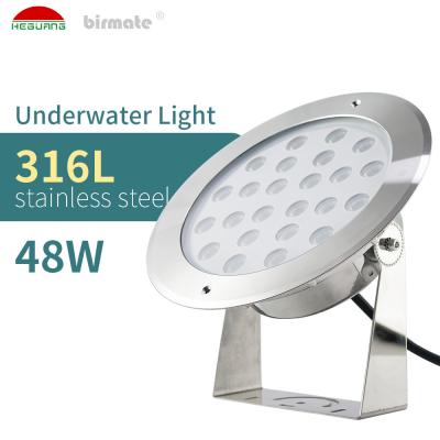 China 48W 2000ma 4000LM Underwater LED Spotlights  swimming pool light led for sale