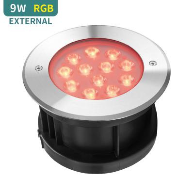 China SS316L LED Ground Pool Light External Control 380lm 9W LED Underground Light for sale