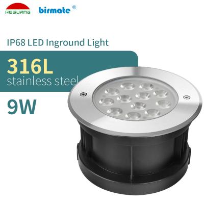 China 24V IP68 SS316L ERP Inground Pool Led Lights 9W With VDE Cable for sale