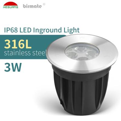 China 3W  Inground Pool Led Lights , White Color Led Driveway Light DC24V with CE ROHS for sale
