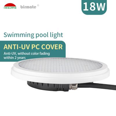 China VDE 1800lm ABS Pool Lights AC/DC12V PAR56 18W led swimming pool light for sale