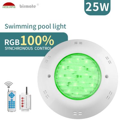 Chine La surface à distance d'IP68 25W RVB a monté l'ampoule sous-marine de la piscine LED à vendre