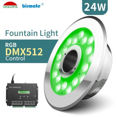China SMD3535 RGB DMX512 DC24V Led Fountain Light 50mm Nozzle for sale