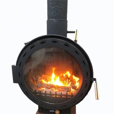 China Modern Style Wood Fired Wall Mounted Hanging Wood Burning Stove Fireplaces for sale