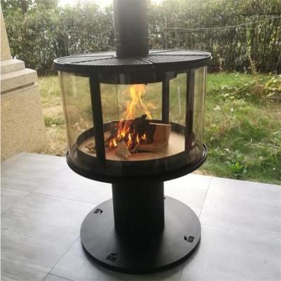 Китай Black Ceiling Mounted Suspended Fireplace Indoor Heater Wood Burning Stove продается